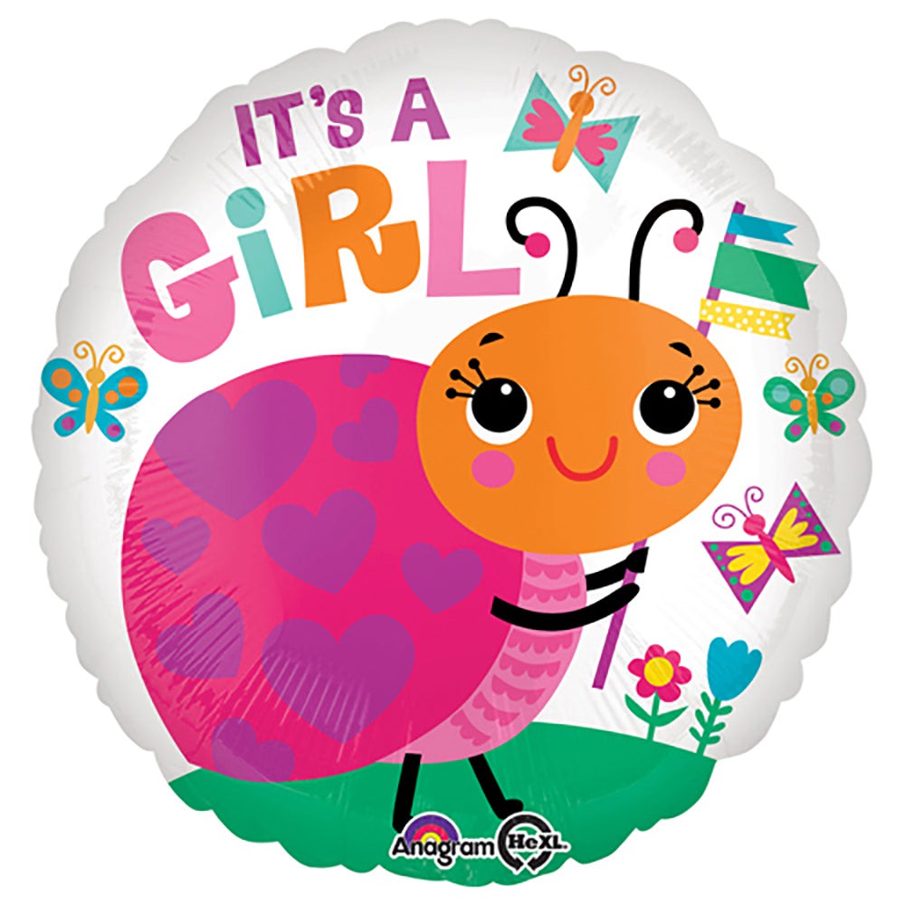 18 inch IT'S A GIRL LADYBUG