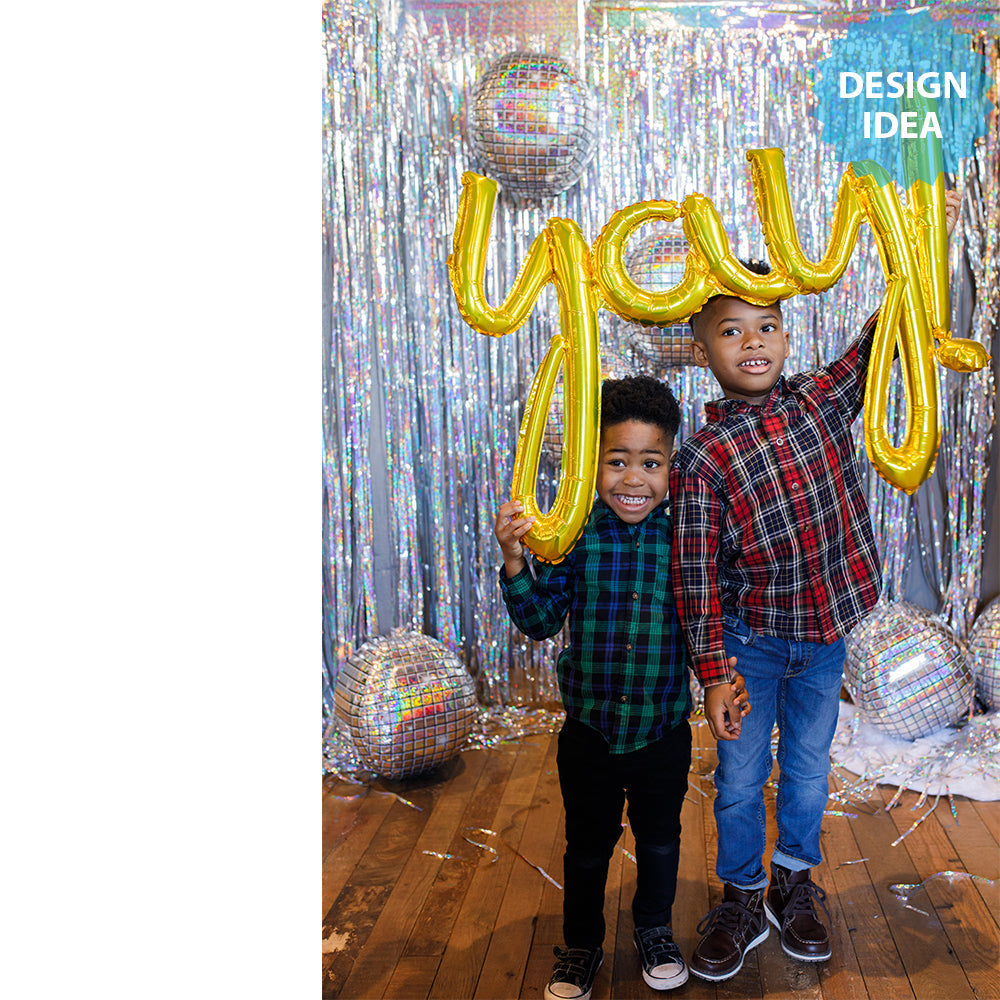35″ SCRIPT PHRASE: "YAY!" - GOLD (AIR-FILL ONLY)