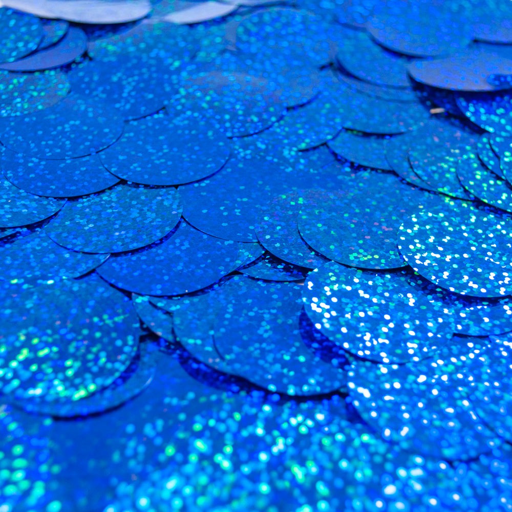 HOLOGRAPHIC CONFETTI - SAPPHIRE BLUE