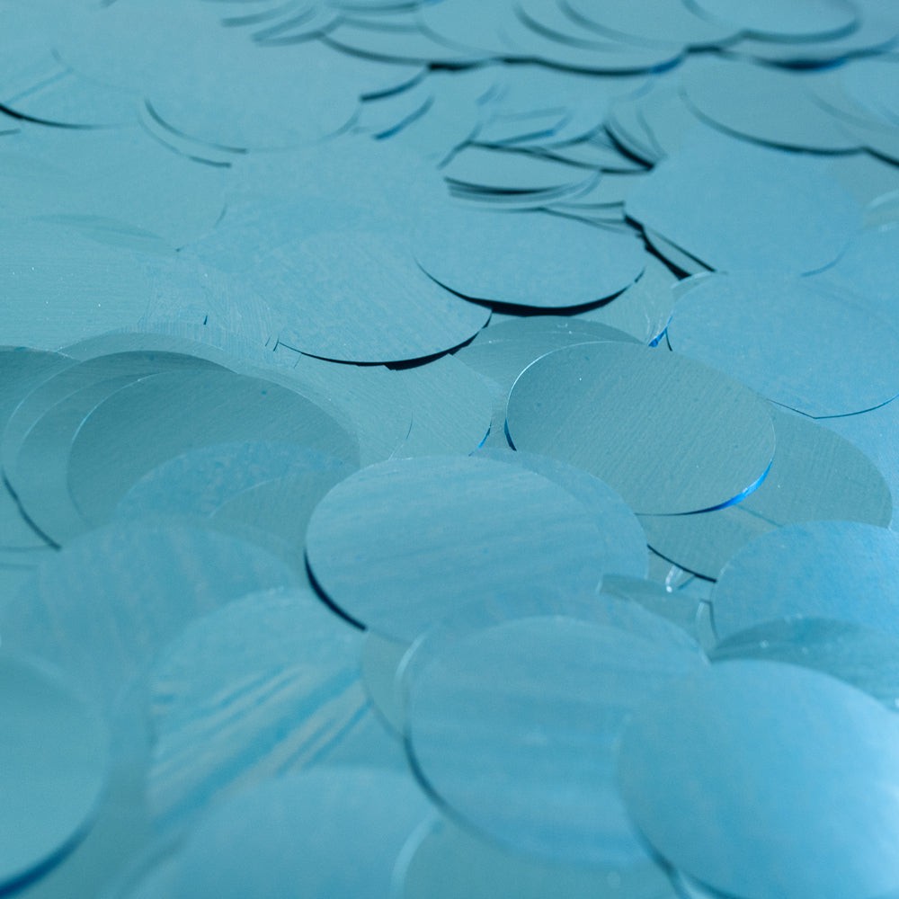 METALLIC CONFETTI - LIGHT BLUE