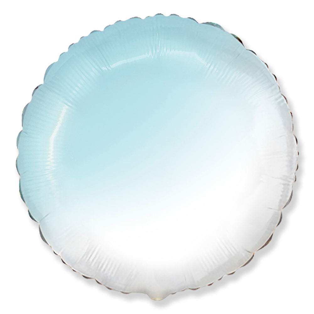 18 inch ROUND - GRADIENT BABY BLUE