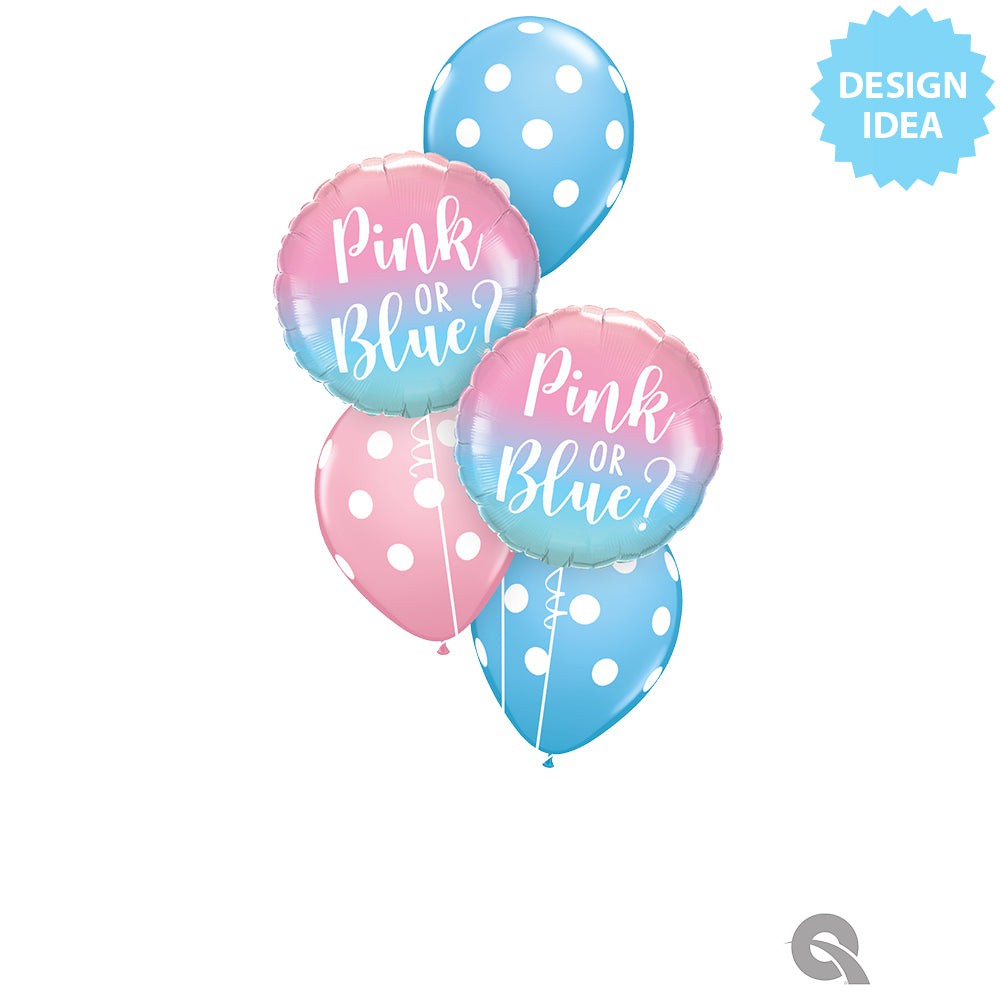 18 inch Gender Reveal Ombre