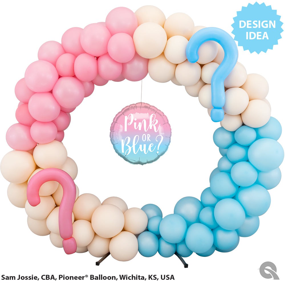 18 inch Gender Reveal Ombre