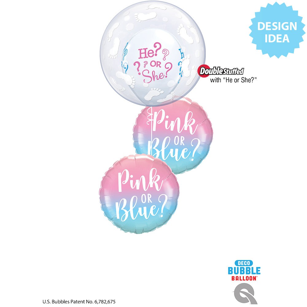 18 inch Gender Reveal Ombre