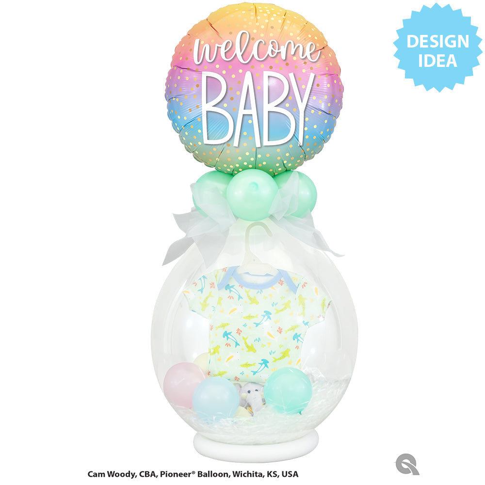18 inch Welcome Baby Confetti Dots