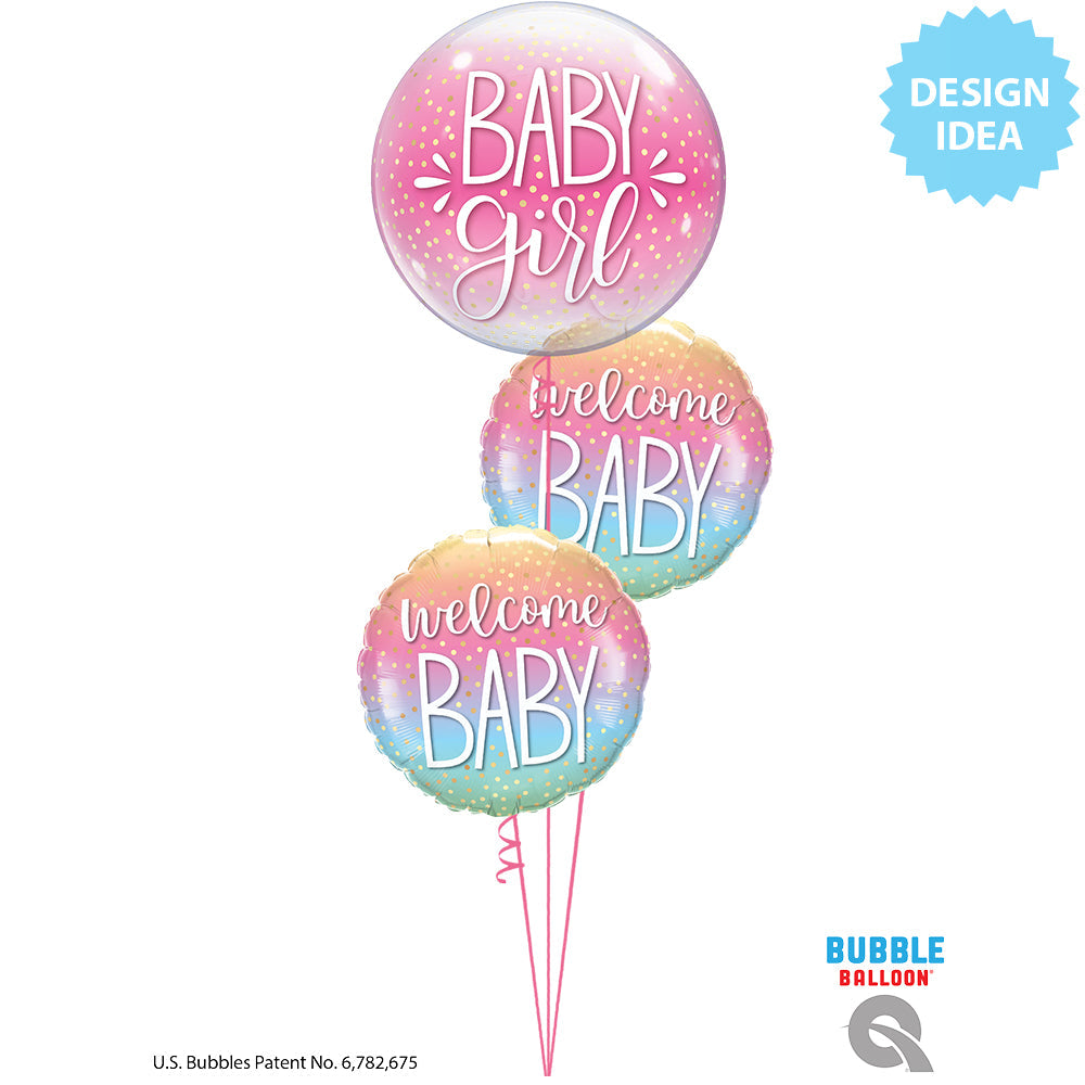 18 inch Welcome Baby Confetti Dots