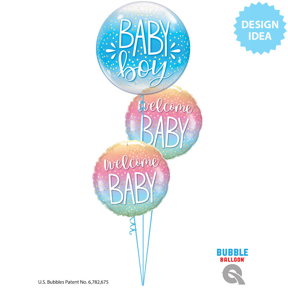 18 inch Welcome Baby Confetti Dots