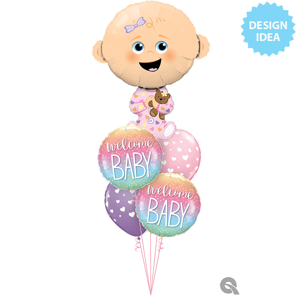 18 inch Welcome Baby Confetti Dots