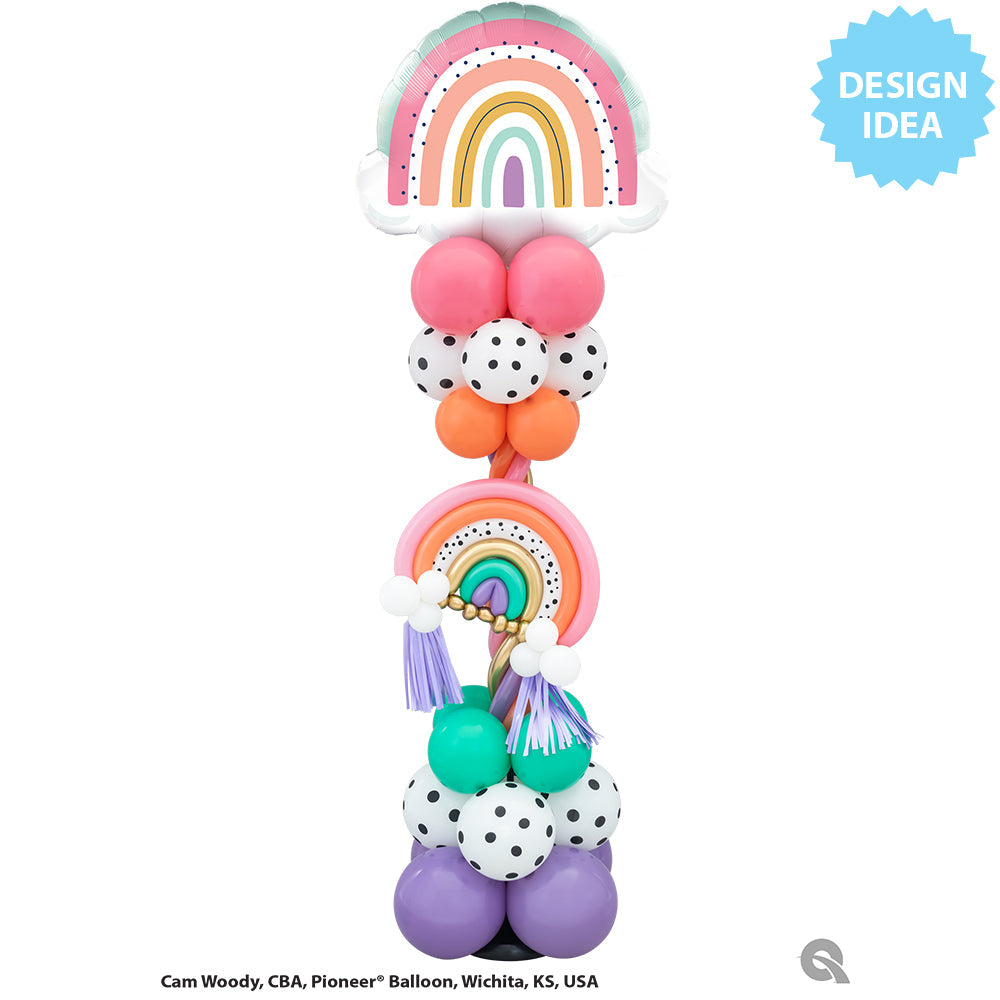 32 inch BOHO COLORFUL RAINBOW