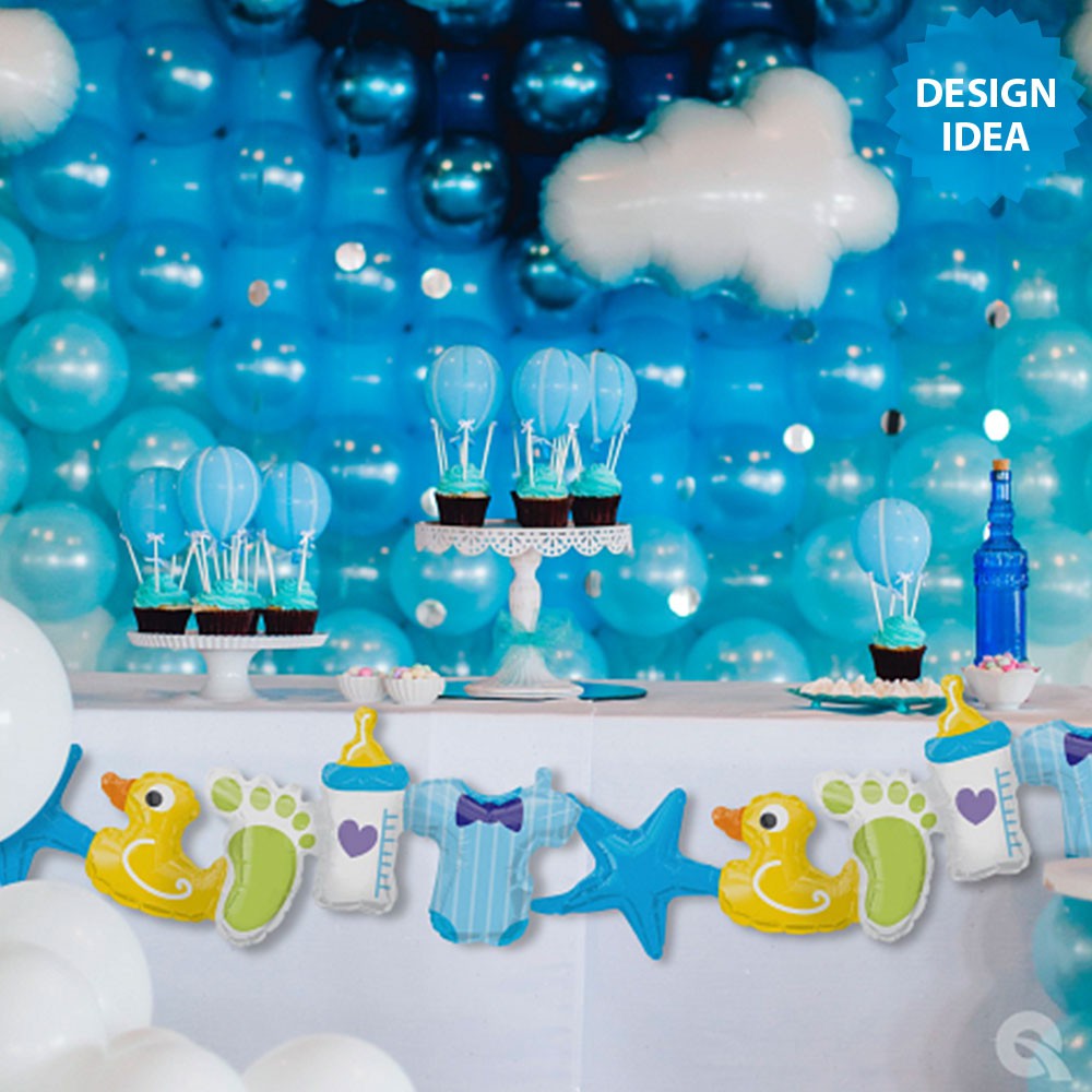 41 inch BABY BOY GARLAND (AIR-FILL ONLY)